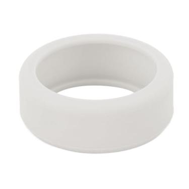 Imagem de Capa de anel inteligente silicone universal elástico protetor case resistente a arranhões para a pele para exercícios de anel de saúde inteligente Tamanho diário Sizes s m (Cinza com lã preta interna)