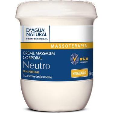 Imagem de Creme de massagem neutro dágua natural 650g - D'AGUA NATURAL