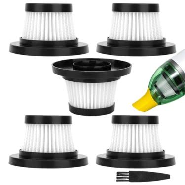Imagem de Filtro de pato para aspirador de pó de pato Horse-Power - Filtro HEPA de substituição para aspirador de pó de pato compacto sem fio, pacote com 5
