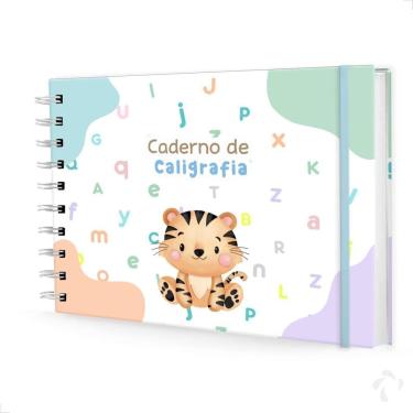 Imagem de Caderno De Caligrafia Com Atividades Capa Dura Menino Tigre