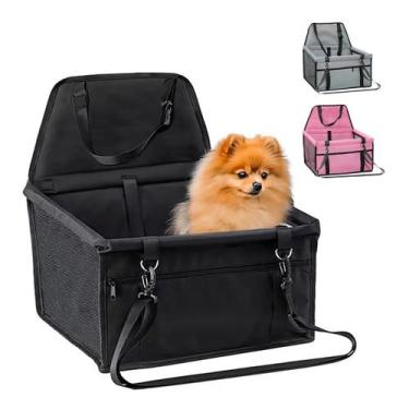 Imagem de Cadeirinha Transporte Pet Carro Assento de Passeio Para Cachorros Cães