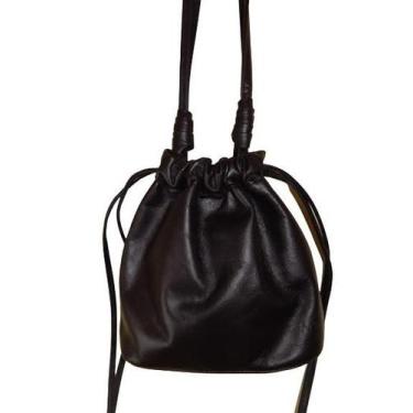 Imagem de Bolsa Sack de Couro Zup - Zup Bags, Preto