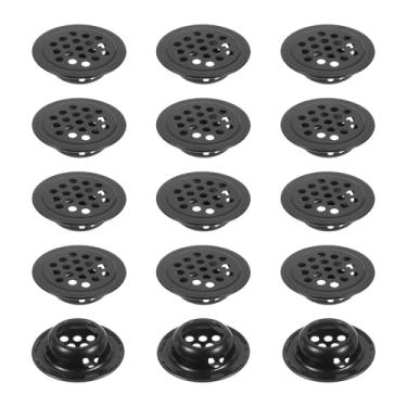 Imagem de PATIKIL Aberturas de ar circulares de 29 mm, 15 peças de aberturas planas de malha redonda de aço inoxidável, painel duplo, grade de orifício de malha redonda para banheiro, cozinha, guarda-roupas