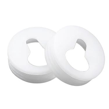 Imagem de QRITY 16 Peças De Suportes Prateleira Redondos Tipo Fechadura, Parafusos, Pratos Plástico Para Pendurar, Acessórios Porta-Retratos, Cabides Fotos