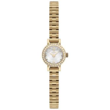 Imagem de Relógio Technos Mini Petit 1042AC/1K Dourado Feminino