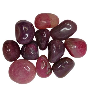 Imagem de Pedra Ágata Rosa 4 a 6 cm Rolada 500 gramas Natural
