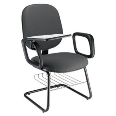 Imagem de Cadeira Escolar Universitária com prancheta para Escolas Linha Uno Marrom