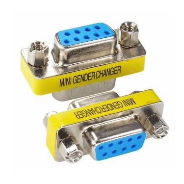 Imagem de Adaptador Emenda Serial Db9 Fêmea X Fêmea 9 Pinos Rs232