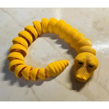 Imagem de Cobra Articulada Brinquedo Fidget Sensorial Anti Stress Presente Criat