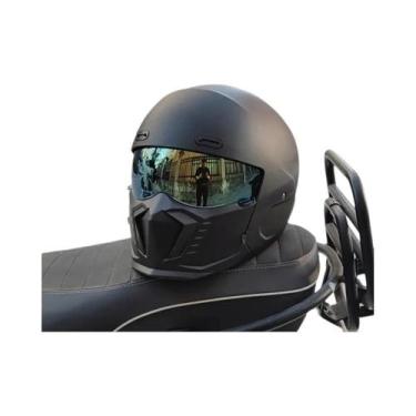 Imagem de Capacete De Motocicleta Retro Unissex Com Design Scorpion Compatível C