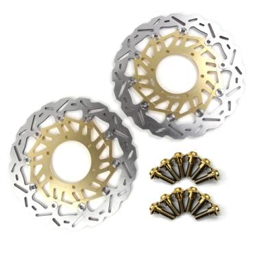 Imagem de Discos de freio dianteiro Arashi Rotores com parafusos de montagem para Suzuki GSXR 1000 GSXR1000R 2017-2023 ABS inclui, GSX-R1000A GSX-R1000Z 2018-2023, acessórios de substituição de motocicleta