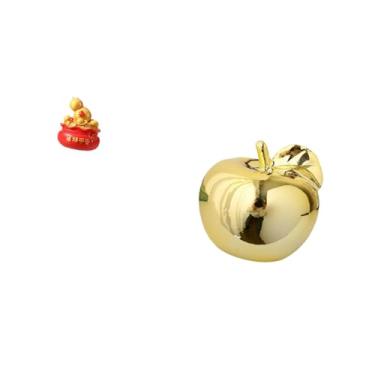 Imagem de Fenteer Bacia Do Do Festival Cornucópia Estatueta de Cerâmica Arte Artesanal Ornamento Escultura de Frutas Decoração Coleção Estátua Delicada para Qua