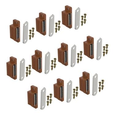Imagem de 10 Trinco Porta De Armario Fecho Trava Magnetica Ima M Marro