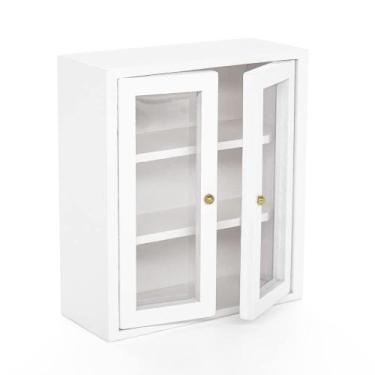 Imagem de Acessório para móveis de casa de bonecas Armário de cozinha em miniatu