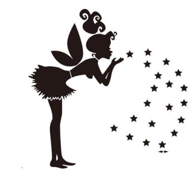 Imagem de Zerodis Adesivos de Parede Com Espelho 3D, Jardinagem para Casa, Decoração para Casa, Decoração Diária, Outros Itens Decorativos, de Quarto Estrela Com Design Aconchegante para Quarto Infantil, (Cor