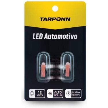 Imagem de Par Lâmpada Led Painel Pinguinho T5 Vermelha 12V