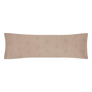 Imagem de Porta Travesseiro Body Pillow Altenburg Toque Acetinado Ultrawave Anarruga Bege
