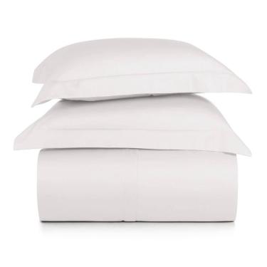 Imagem de Jogo de Duvet Casal 3 Peças Altenburg Algodão Lux 200 Fios  Branco