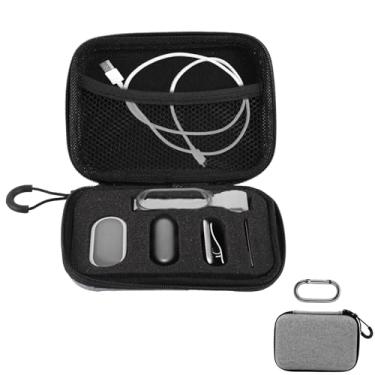 Imagem de Estojo Compatível com PLAUD NotePin AI Gravador Voz, Estojo Transporte Protetor Portátil com Inserção Espuma Personalizada e Gancho Armazenamento Organização Acessórios Gravador Voz (Cinza)