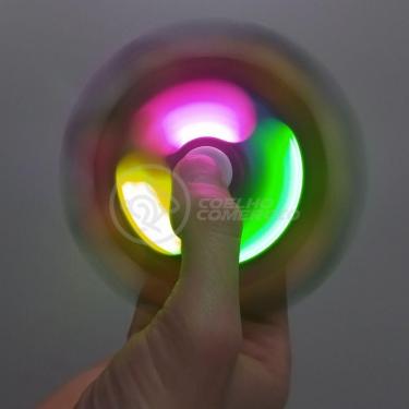Imagem de Hand Spinner Pop It Com Luz Led Anti Stress Azul