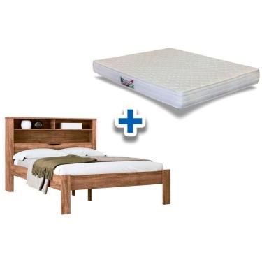 Imagem de Colchão Casal Ortopédico Herval + Cama Invicta Atacama