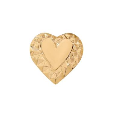Imagem de Broche de coração cortado em diamante para mulheres elegante dourado corações brilhantes broche de amor broche clássico para festa de casamento dança banquete vestido terno roupas acessórios dela Bff