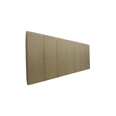 Imagem de Cabeceira Estofada King 7 Blocos Não é Segredo Linho Palha 195x60