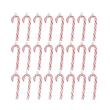 Imagem de Vaveren 36x Decorações de Natal em Forma de Bengala Doce, Pingente para Pendurar, Decoração Fofa para Festas, Enfeite de Natal para Ambientes Internos e