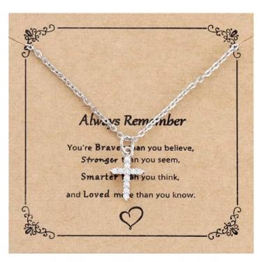 Imagem de Kivosliviz Colar de batizado para mulheres, adultos, mulheres, melhores amigas, esposa, presente católico