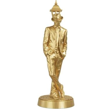 Imagem de Estátua Zé Pelintra Imagem Umbanda Candomblé - Malandro (Cor Ouro Padrão)