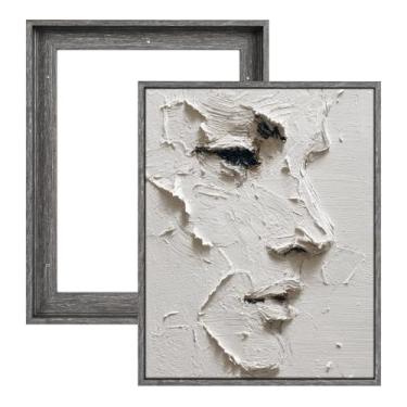 Imagem de FOLKOR Moldura de tela esticada de 20 x 25 cm, pacote com 2 molduras flutuantes de tela completas com 2,3 cm de profundidade para pinturas de sala de aula, impressões artísticas, detalhes estéticos