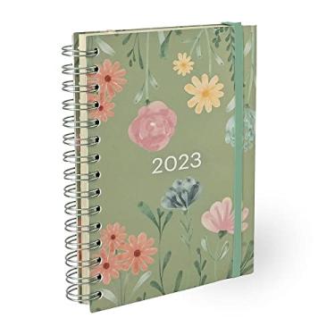 Imagem de AGENDA 2023 FLORAL W ANA LUIZA JARDIM HORIZONTAL TECA SEMANAL M