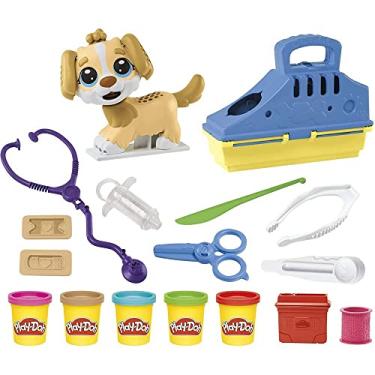 Imagem de Play-Doh, Massinha de Modelar Infantil, Pet Shop - Conjunto de Brinquedo com Figura de Cachorro, Acessórios e 5 Potes - A partir de 3 Anos
