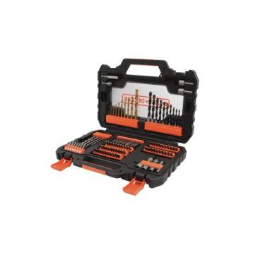 Imagem de Jogo de brocas e bits black decker c/104pcs de titanio