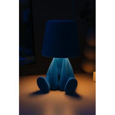 Imagem de Abajur Boneco Infantil LED 3 Luzes Iluminação Noturna - JAC PACK, Azul