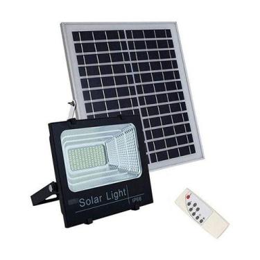Imagem de Refletor 100W + Painel Solar Led IP66 com Controle Remoto - RCA