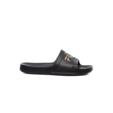Imagem de Chinelo Fila Sleek Slide F01sd00010 Preto/Laranja, 38