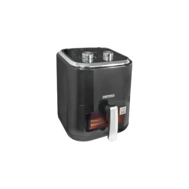 Imagem de Fritadeira Elétrica Air Fryer Sem Óleo, 5 Litros, 1350W, Preta, Visor com LED, Controle de Temperatura 80-200°C, Timer 60min, Cesto Antiaderente, 220V