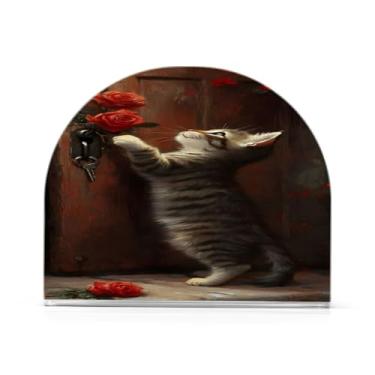 Imagem de Qilmy Porta-guardanapos de gato fofo e rosa para mesas - porta-guardanapos para cozinha, porta-guardanapos de mesa, porta-guardanapos de coquetel, porta-guardanapos moderno, guardanapos de papel821