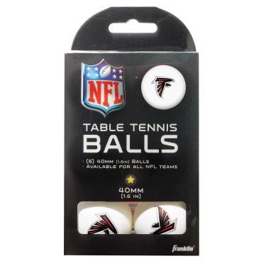Imagem de Franklin Sports Bolas de tênis de mesa Atlanta Falcons – Bolas de tênis de mesa do time NFL – Logotipos e cores oficiais do time – Acessórios divertidos para sala de jogos NFL