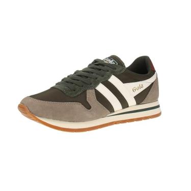 Imagem de Gola Tênis masculino Daytona Chute, Cáqui escuro/rinoceronte/branco, 42