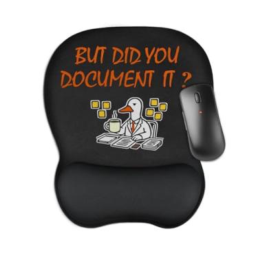 Imagem de Aganmi Mouse pad ergonômico engraçado com descanso de pulso para mesa, base de borracha antiderrapante para alívio da dor, computador, laptop, material de escritório, acessórios de decoração de mesa