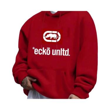 Imagem de Moletom Gráfico Masculino Ecko Unlimited Casual De Manga Longa Ajuste 