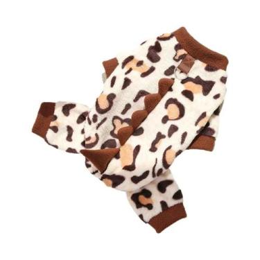 Imagem de Roupas De Flanela Para Animais De Estimação Em Forma De Dinossauro Peq