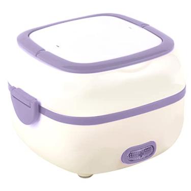 Imagem de Panelas Elétricas de Cozimento a Vapor Portáteis 2 Camadas Aço Inoxidável Arroziera Recipientes Almoço Multifuncionais para e Vaporização 110V