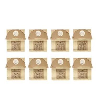 Imagem de Sacos de coleção peças de aspirador de pó robô saco de lixo sacos de papel acessórios de substituição, compatível com Karcher WD2250 A2004 A2054 MV2 WD2 (8 peças)