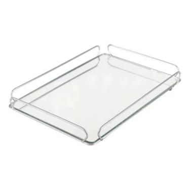 Imagem de Bandeja decorativa de quatro orelhas (Prata)