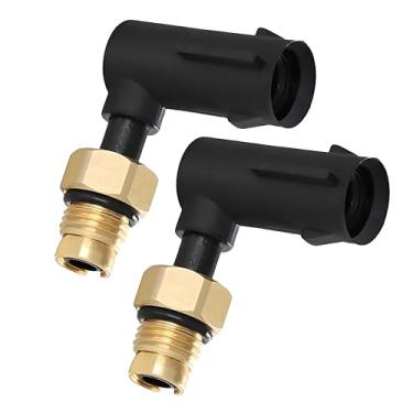 Imagem de Kit de reparo de suspensão pneumática 68084809AA (2 peças) – Compatível com Jeep Grand Cherokee 2011-2020, substituição do conector de cotovelo Dodge Ram 1500 Air Ride (mangueira não incluída)