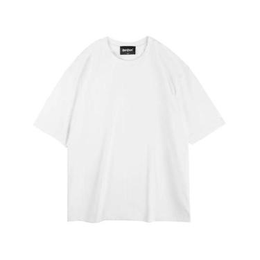 Imagem de Camiseta Branca Oversized Feminina 260 GSM Casual Streetwear Unissex E