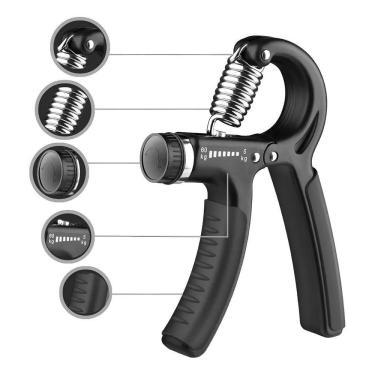 Imagem de 2X Hand Grip Ajustável Com Mola 60Kg Fitness Fisioterapia